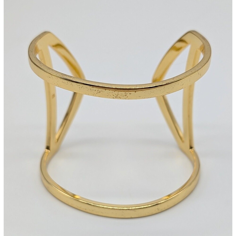 Jessica Simpson Gold Tone Cuff Bracelet 2"